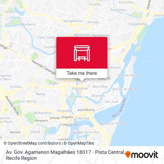 Mapa Av. Gov. Agamenon Magalhães 18017 - Pista Central