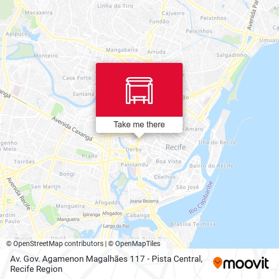 Mapa Av. Gov. Agamenon Magalhães 117 - Pista Central