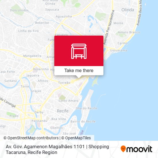 Av. Gov. Agamenon Magalhães 1101 | Shopping Tacaruna map