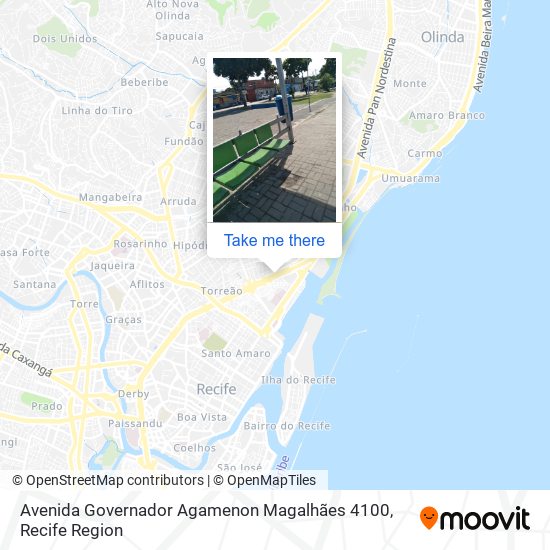 Mapa Avenida Governador Agamenon Magalhães 4100