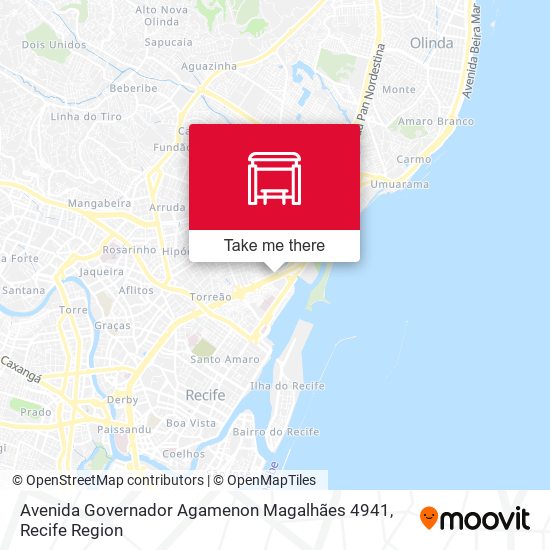 Mapa Avenida Governador Agamenon Magalhães 4941