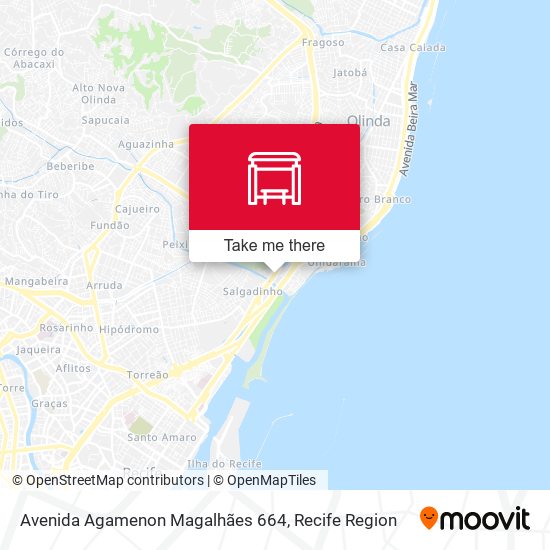 Mapa Avenida Agamenon Magalhães 664