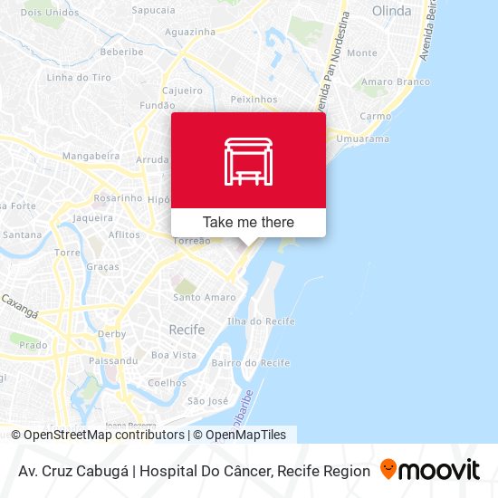 Av. Cruz Cabugá | Hospital Do Câncer map