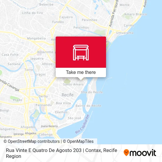 Rua Vinte E Quatro De Agosto 203 | Contax map