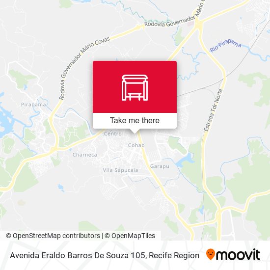 Mapa Avenida Eraldo Barros De Souza 105