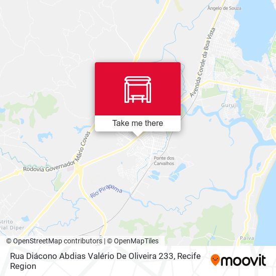 Rua Diácono Abdias Valério De Oliveira 233 map