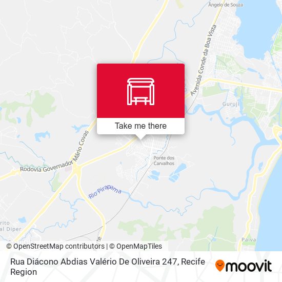 Rua Diácono Abdias Valério De Oliveira 247 map