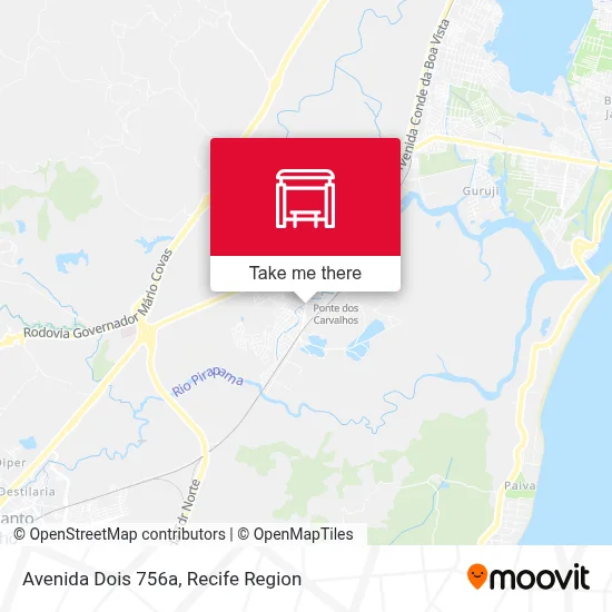 Avenida Dois 756a map