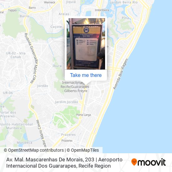 Mapa Av. Mal. Mascarenhas De Morais, 203 | Aeroporto Internacional Dos Guararapes