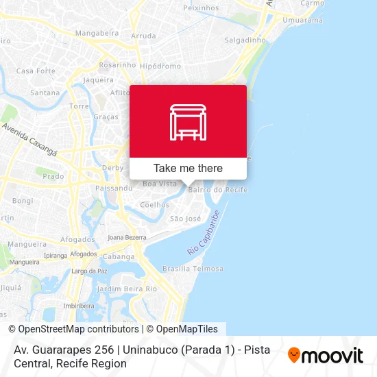 Av. Guararapes 256 | Uninabuco (Parada 1) - Pista Central map