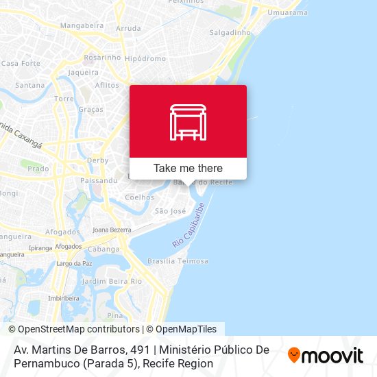 Av. Martins De Barros, 491 | Ministério Público De Pernambuco (Parada 5) map