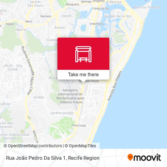 Rua João Pedro Da Silva 1 map