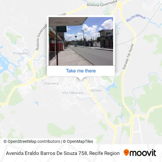 Avenida Eraldo Barros De Souza 758 map