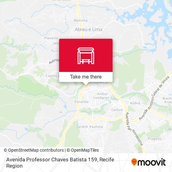 Avenida Professor Chaves Batista 159 map
