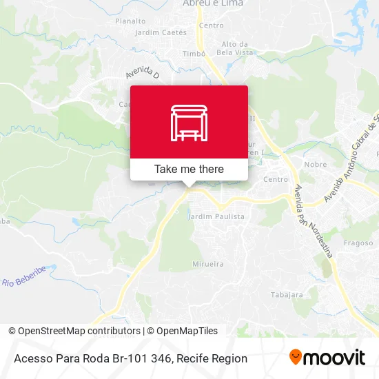 Acesso Para Roda Br-101 346 map