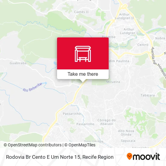 Rodovia Br Cento E Um Norte 15 map