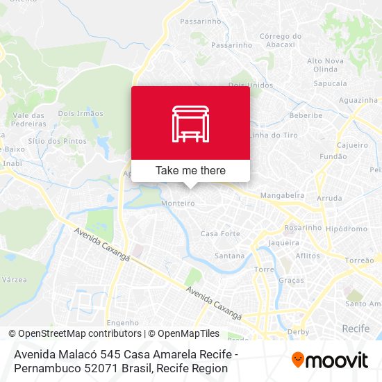 Avenida Malacó 545 Casa Amarela Recife - Pernambuco 52071 Brasil map
