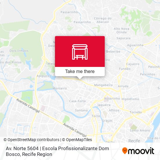 Mapa Av. Norte 5604 | Escola Profissionalizante Dom Bosco