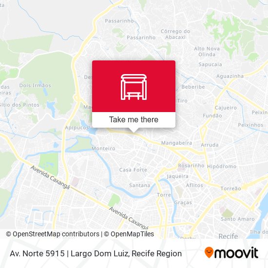 Mapa Av. Norte 5915 | Largo Dom Luiz