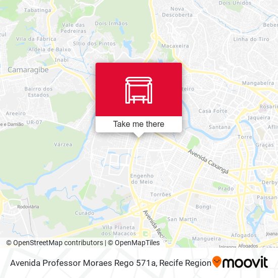 Mapa Avenida Professor Moraes Rego 571a