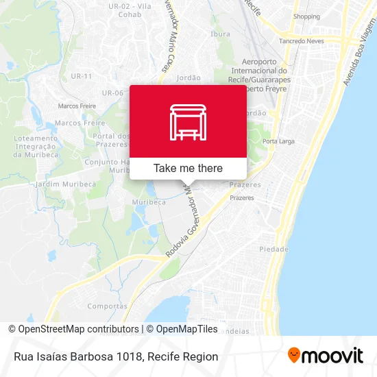 Rua Isaías Barbosa 1018 map