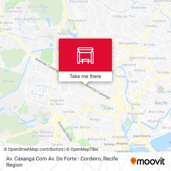 Av. Caxangá Com Av. Do Forte - Cordeiro map