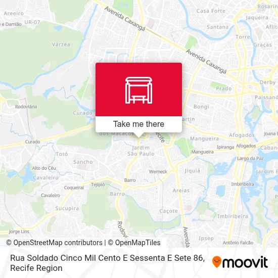 Rua Soldado Cinco Mil Cento E Sessenta E Sete 86 map