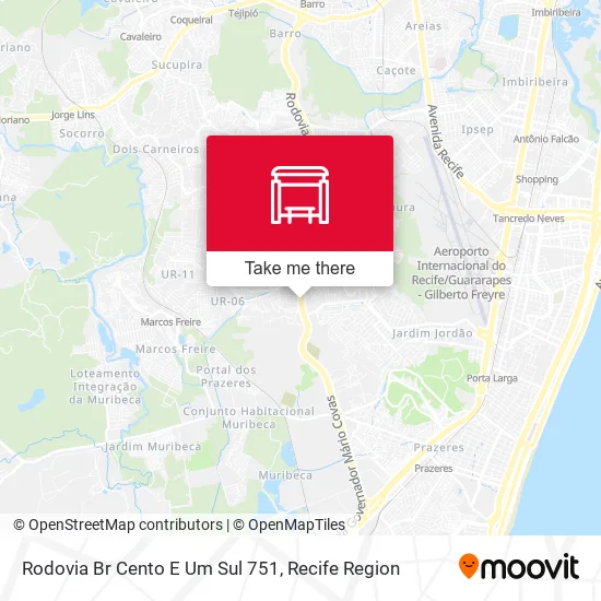 Rodovia Br Cento E Um Sul 751 map