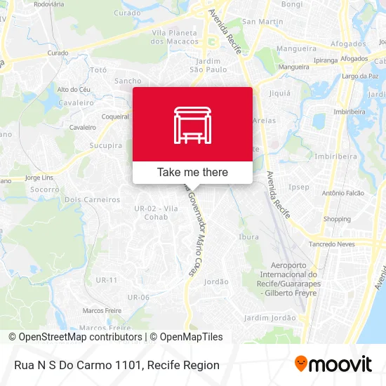 Rua N S Do Carmo 1101 map