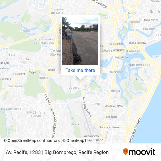 Mapa Av. Recife, 1283 | Big Bompreço