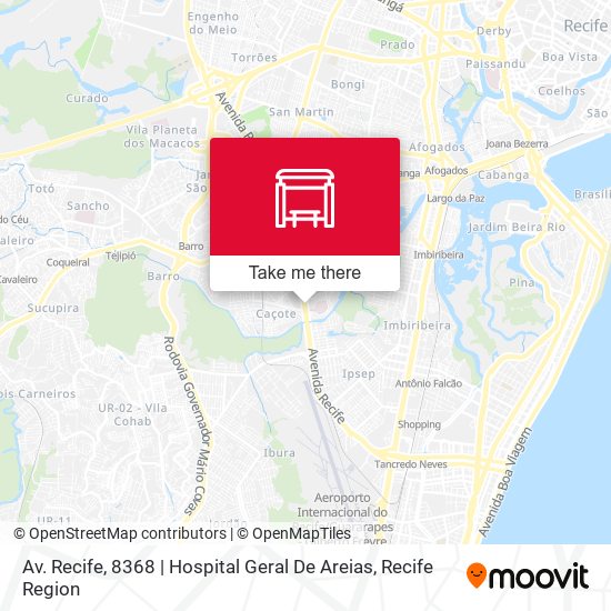 Mapa Av. Recife, 8368 | Hospital Geral De Areias