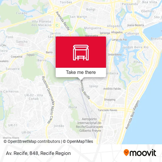 Av. Recife, 848 map