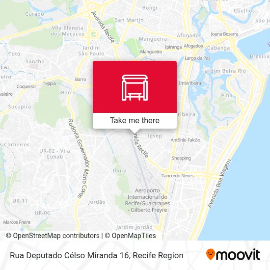 Rua Deputado Célso Miranda 16 map