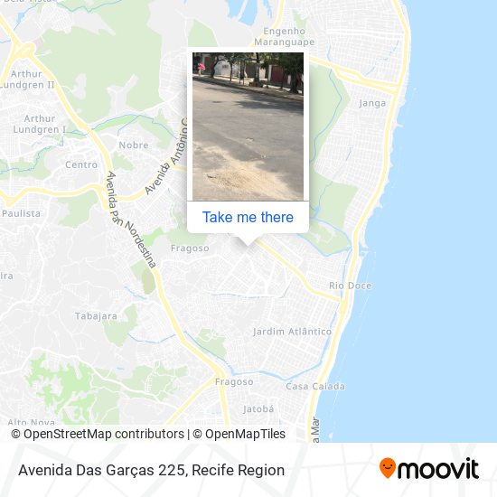 Avenida Das Garças 225 map
