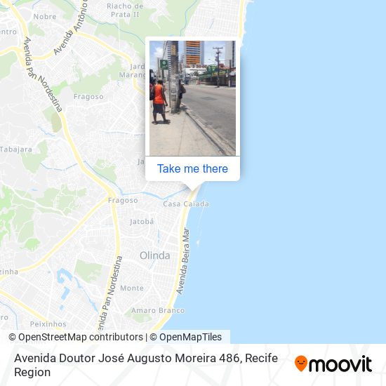 Avenida Doutor José Augusto Moreira 486 map