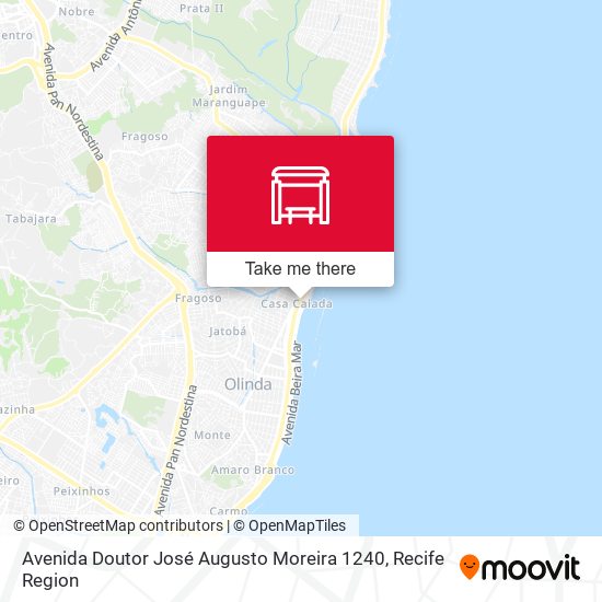 Avenida Doutor José Augusto Moreira 1240 map
