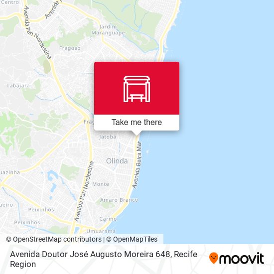 Avenida Doutor José Augusto Moreira 648 map