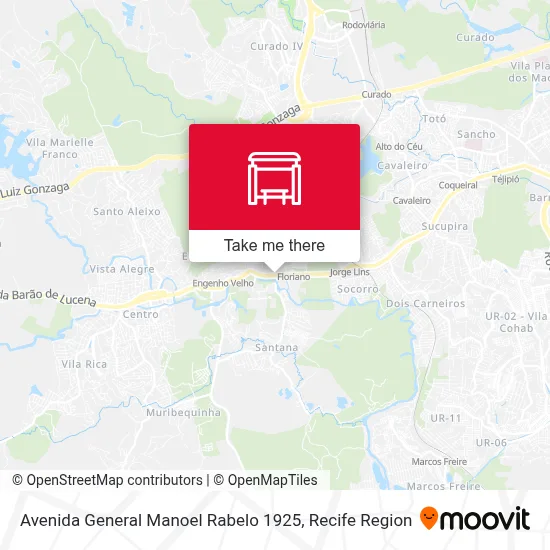 Avenida General Manoel Rabelo 1925 map