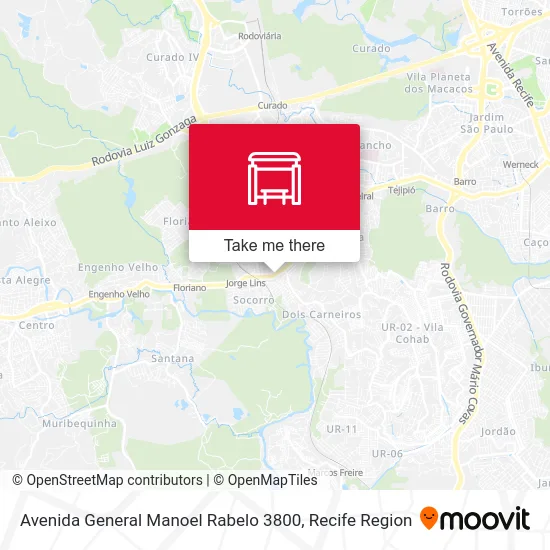 Avenida General Manoel Rabelo 3800 map