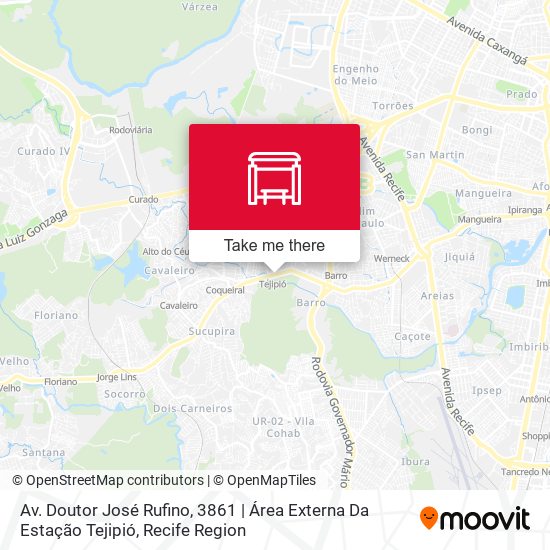 Av. Doutor José Rufino, 3861 | Área Externa Da Estação Tejipió map