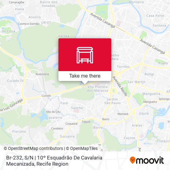 Br-232, S / N | 10º Esquadrão De Cavalaria Mecanizada map