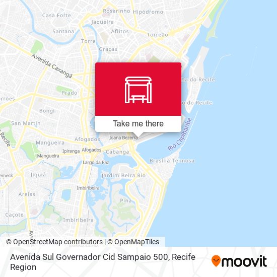 Avenida Sul Governador Cid Sampaio 500 map