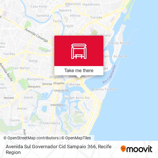 Mapa Avenida Sul Governador Cid Sampaio 366