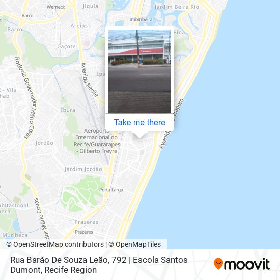 Mapa Rua Barão De Souza Leão, 792 | Escola Santos Dumont