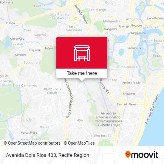 Avenida Dois Rios 403 map