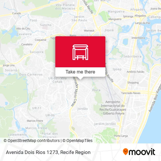 Avenida Dois Rios 1273 map