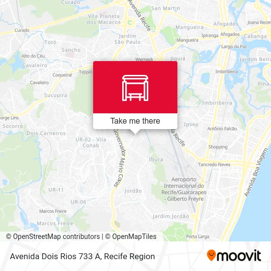 Avenida Dois Rios 733 A map