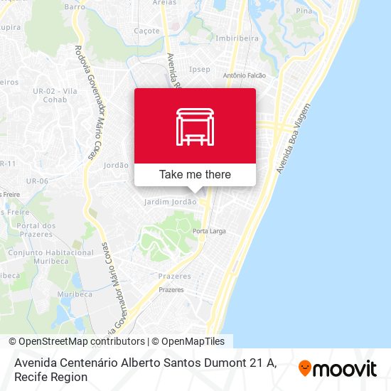 Avenida Centenário Alberto Santos Dumont 21 A map