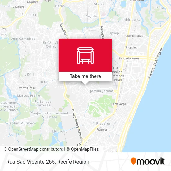 Rua São Vicente 265 map