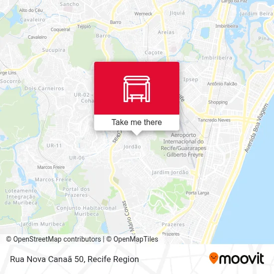 Rua Nova Canaã 50 map